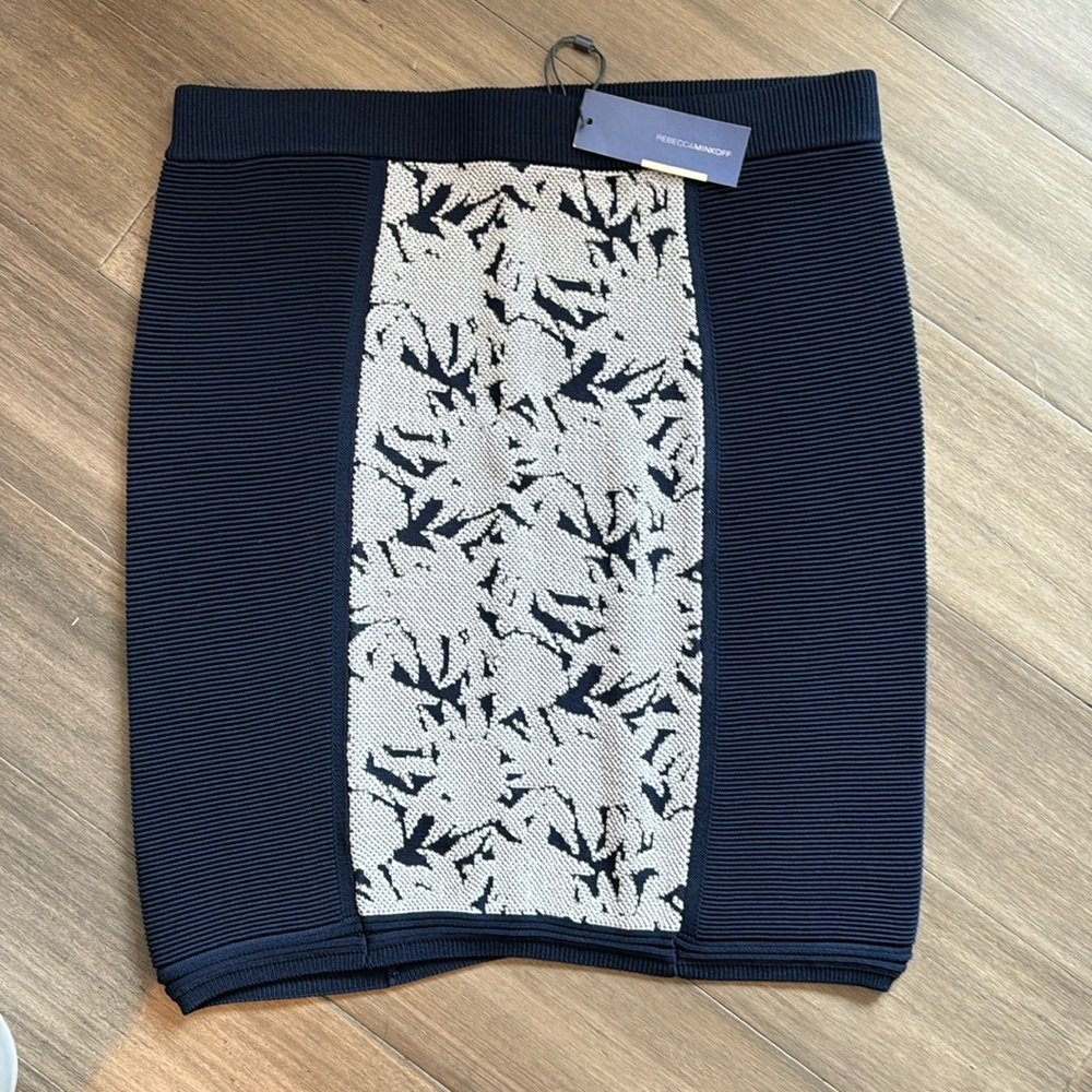 Rebecca Minkoff navy mini skirt